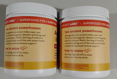 2x Wellology Labs Ashwagandha and Reishi Superfood Boost Powder 7 oz. Each New