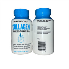 2x Nutrition Works Hydrolyzed Collagen 500mg 90 Tabs Joint Skin Hair Support