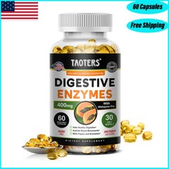Digestive Enzymes with Bromelain Papain-Aids Healthy Digestion Immune Support