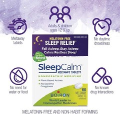Boiron SleepCalm Unflavored 60 Tabs Each (Pack of 3)
