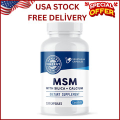 Vimergy MSM with Silica + Calcium Capsules 120 Servings – Supports Bone Healt…