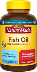 Trusted Omega-3 Fish Oil 1000 mg Softgels for Healthy Heart Support – 90 Count