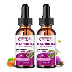 Liver Detox and Cleanse Liquid Drop Extra Strength Milk Thistle Seed Extract