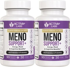 Swiss Activa+ Menopause Support 60-Day Vegan Hormone Balance Hot Flash Mood
