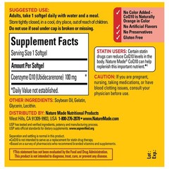 Nature Made CoQ10 100 mg Softgels Heart Health Support 40 Count Supply