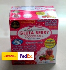 6 X Gluta Berry 200000 mg Drink PUNCH Reduce freckles Whitening Skin