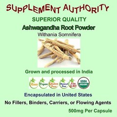 Ashwagandha Root Powder Organic 60 – 400 Capsule Bag LOW PRICE~SUPERIOR QUALITY!