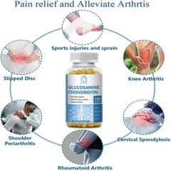 Glucosamine Chondroitin MSM With Vitamin D3 Bones Joint Support Pills 3000mg