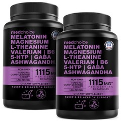 12-in-1 Melatonin Capsules – 5mg with GABA & L-Theanine for Peaceful Sleep