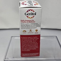 Geritol Liquid Energy Support High Potency B-Vitamins & Iron Supplement 12 Fl Oz