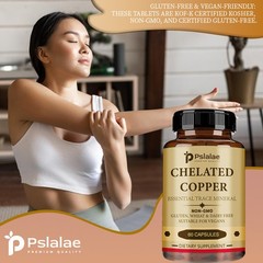 Chelated Copper – Essential Trace Mineral, Vegetarian, Non-GMO, Gluten Free