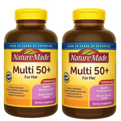Nature Made Multi Vitamin For Women 50+ with No Iron Tablets, Women’s Pack Of 2
