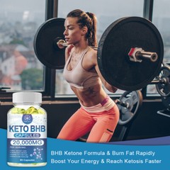 Keto Diet Pills 20,000mg BHB Advanced Weight Loss and Ketosis Burn Boost Energy