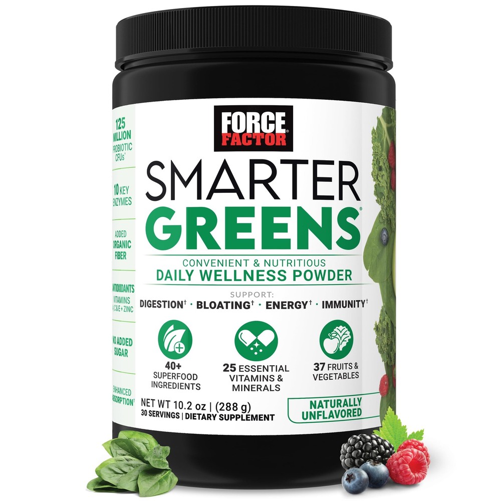Smarter Greens Daily Wellness Powder 10.2 Oz Digestive Health Superfood Boost