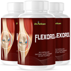 Flexorol- Joint & Cartilage Health Support- 3 Bottles- 180 Capsules