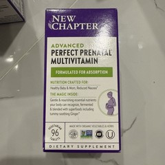 New Chapter Advanced Perfect Prenatal Multi 96ct Exp 06/26+