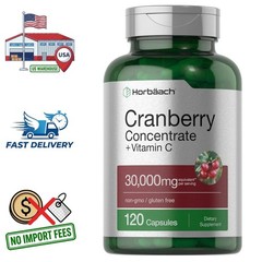 Extracto de Arándano Rojo 50:1 30000mg + Vitamina C 120 Cápsulas
