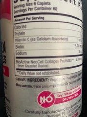 NeoCell Grassfed Collagen Peptides with Vitamin C & Biotin 360 Caplets