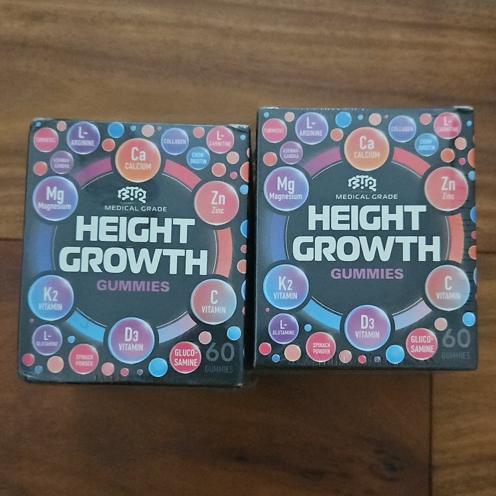 2 Pk Biotequelab Medical Grade Height Growth Gummies 60 Count Children’s Health