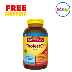 Nature Made CholestOFF Plus, 210 Softgels – Plant Sterols for Healthy Cholestero