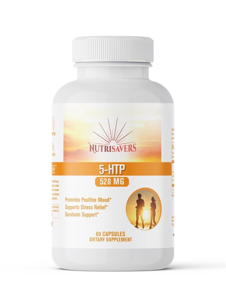 5-HTP Supplement, Serotonin for Sleep and Stress, Supports Weight Loss – 60 Caps