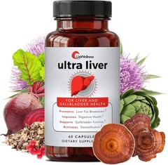 UpWellness Ultra Liver Supplement for Liver Health AND Gallbladder Support
