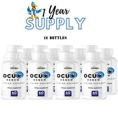 Ocu Renew- Eye Support- 12 Bottles- 720 Capsules
