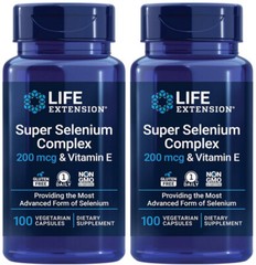 SUPER SELENIUM COMPLEX & VITAMIN E 200 mcg 200 Capsule LIFE EXTENSION