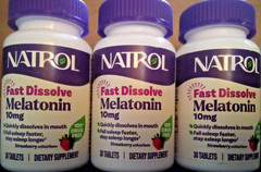 3 Pk NATROL Melatonin Sleep 10mg Strawberry 90 Fast Dissolve tablets EXP 7/2027