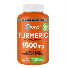 Turmeric Curcumin Capsule, Qunol with Ultra High Absorption 1500mg joint support