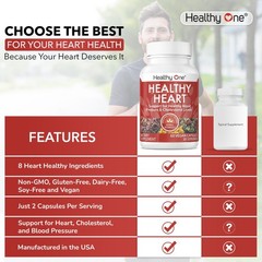 “Support Healthy Cholesterol, Blood Pressure & Circulation – 60 Capsules”