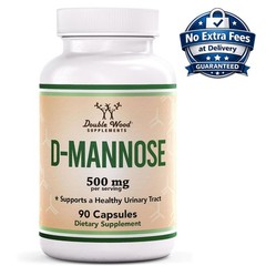 D-Manosa 500 mg | 90 Cápsulas, 90 Porciones | 99.9% Pura, Sin Azúcar, Vegano