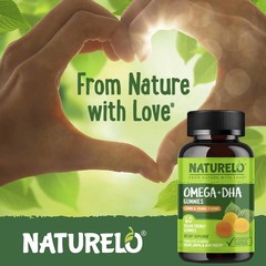 NATURELO Vegetarian DHA and Omega 3 Supplement from Algae and Chia Oil for He…