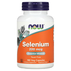 NOW Foods Selenium 200 mcg 180 Veg Capsules