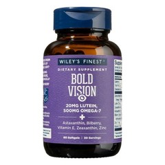 Wiley’s Finest Wild Alaskan Fish Oil Bold Vision, 60 Softgels 0857188004401
