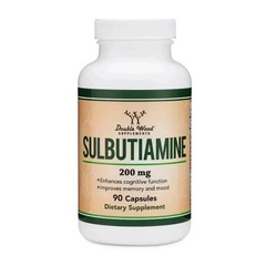 Sulbutiamine, 90 x 200mg Capsules – Memory, Mood,Cognitive Nootropic | Pack of 5