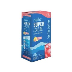 Nello Supercalm Calming Drink Mix Supplement Powder – Raspberry Lemonade – 10ct