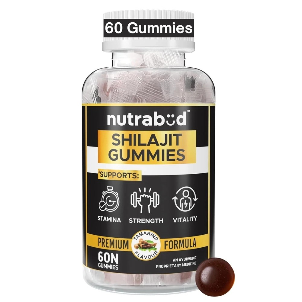 Himalayan Shilajit/Chilajit/Shilajeet Gummies Extremely Potent, tamarind , 60N