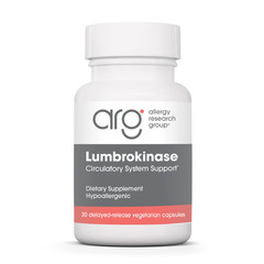 Allergy Research Group LUMBROKINASE 60 cap Exp. 07/2028 Free Shipping