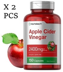 LUXRY Apple Cider Vinegar Capsules | 2400mg | 150 Count | Non-GMO | by Horbaach