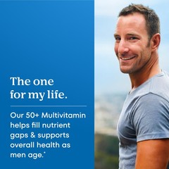 Men’s 50+ Multivitamins, Supplement with A, C, D, E and Zinc for Immune Healt…