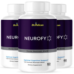 Neurofy- Brain Support- 3 Bottles- 180 Capsules
