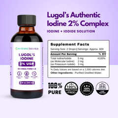 Lugols Solution of Iodine – 100% Pure, Authentic Lugol – Wellness Botanica