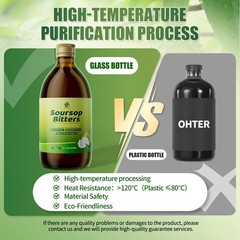 Soursop Bitters Liquid Pure 15 in 1 Herb for Immune, Digestive & Gut Health
