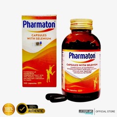 100 Tablets Pharmaton with G115 Ginseng and Selenium Energy Booster Exp.05/2027
