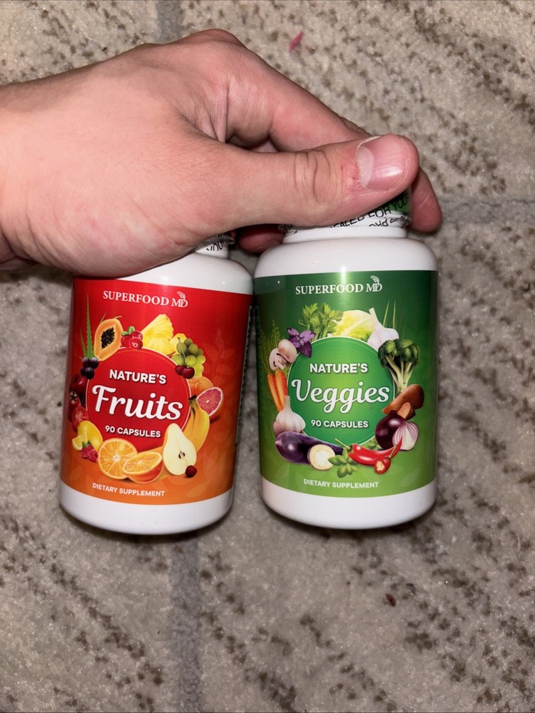 Fruits and Veggies Capsules, 180 Count – Pack of 2