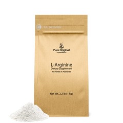 PURE ORIGINAL INGREDIENTS L-Arginine 2.2 lb Pure No Fillers or Additives