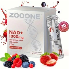 ZOONE NR1000 NAD+ Berry Drink Mix, Anti-Aging & Skin Health Relief