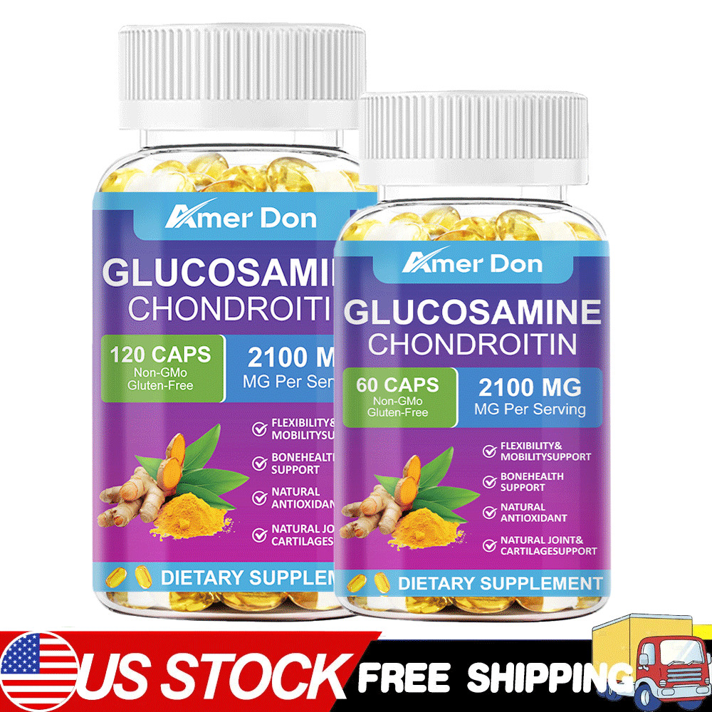 60/120x 2100mg Glucosamine Chondroitin Gummies MSM Triple Strength Joint Support