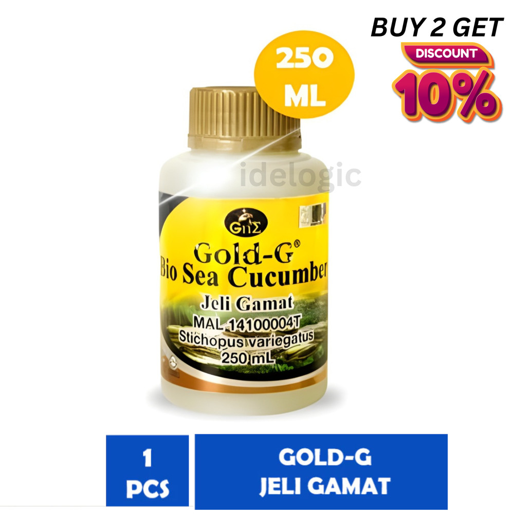 SEA CUCUMBER JELLY GOLD-G GAMAT 250ML Stichopus Variegatus Extract Natural